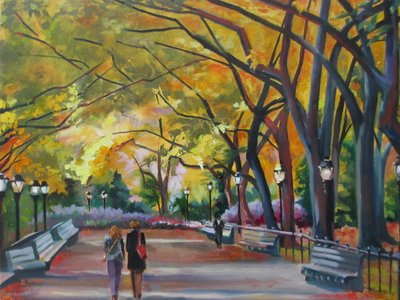 Paseo por el parque en otoño de Maxine Shore