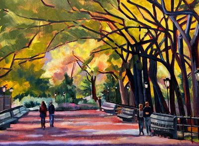 El camino del otoño dorado de Maxine Shore