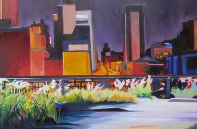 Resplandor vespertino en el High Line de Maxine Shore