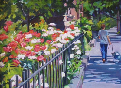 Paseo por el jardín soleado de Maxine Shore