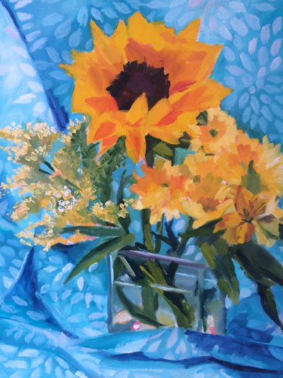 Ramo de girasoles soleados de Maxine Shore