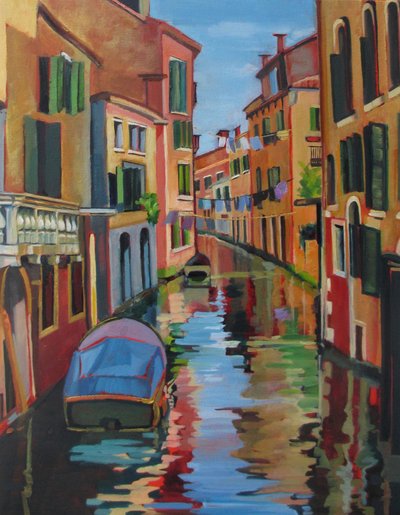 Reflejos en los canales de Venecia de Maxine Shore