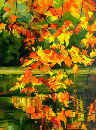 Reflejo otoñal lleno de vida de Maxine Shore