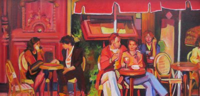 Un animado ambiente de cafeterías de Maxine Shore
