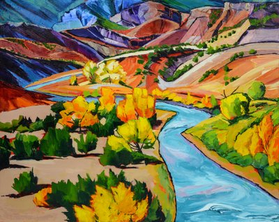 Un río de montaña lleno de vida de Maxine Shore
