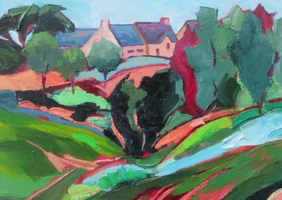 Un paisaje rural lleno de vida de Maxine Shore