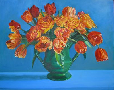 Ramo de tulipanes de colores vivos de Maxine Shore
