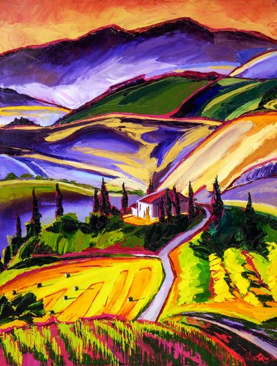 Las vibrantes colinas de la Toscana de Maxine Shore