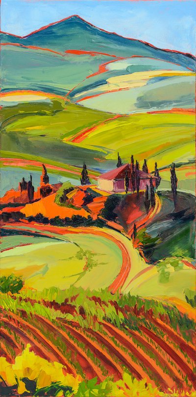 El vibrante paisaje de la Toscana de Maxine Shore