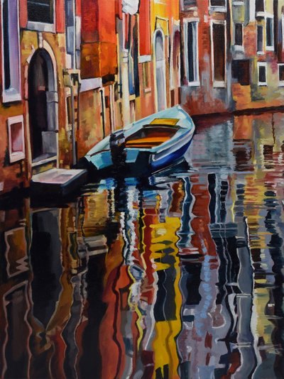 El barco «Vibrant Venice» de Maxine Shore