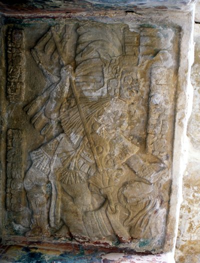 Dintel, Período Clásico Tardío (600-900 AD) de Mayan