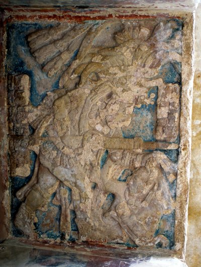 Dintel, período Clásico Tardío (600-900 d.C.) de Mayan