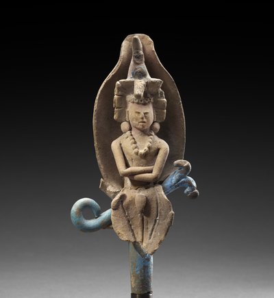 Dios del Maíz en Hoja de Maíz, 600-900 d.C. de Mayan