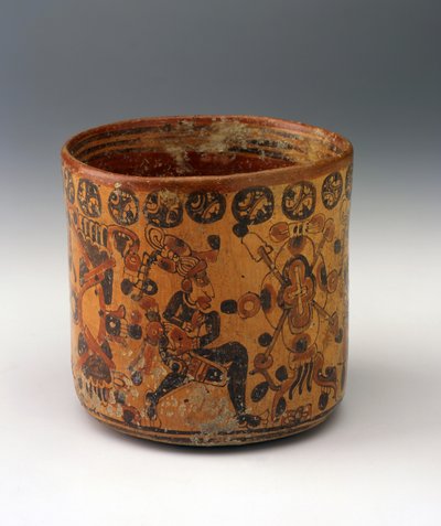 Vaso cilíndrico, c.650-850 de Mayan Mayan