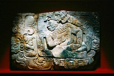 Pectoral del rey y cortesano, de Nebaj, Guatemala, período clásico de Mayan Mayan