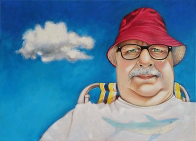 El bañista, 2022 (óleo sobre lienzo) de Maylee Christie