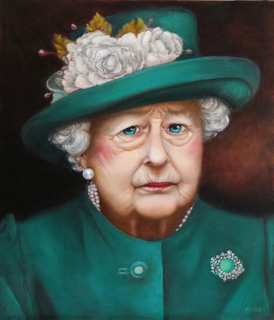 La viuda, 2022 (óleo sobre lienzo) de Maylee Christie