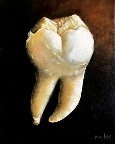 La muela, 2022 (óleo sobre lienzo) de Maylee Christie