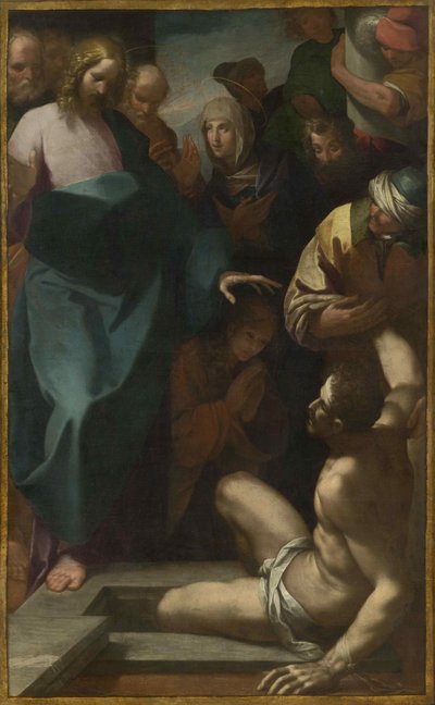 La resurrección de Lázaro, primer tercio del siglo XVII de Mazzucchelli