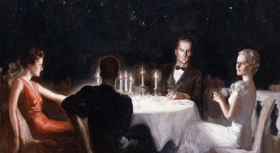 Cena Bajo las Estrellas de McClelland Barclay