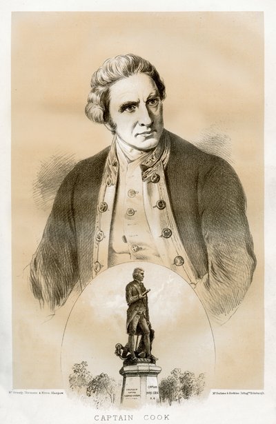 Capitán James Cook, oficial naval y explorador británico del siglo XVIII, 1879 de McFarlane and Erskine