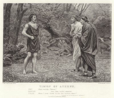 Timón de Atenas, Timón de Atenas, Acto V, Escena I (grabado) de McLaren John Ralston