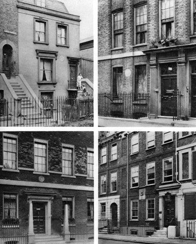 Cuatro casas londinenses de hombres famosos, Londres, 1926-1927 de McLeish