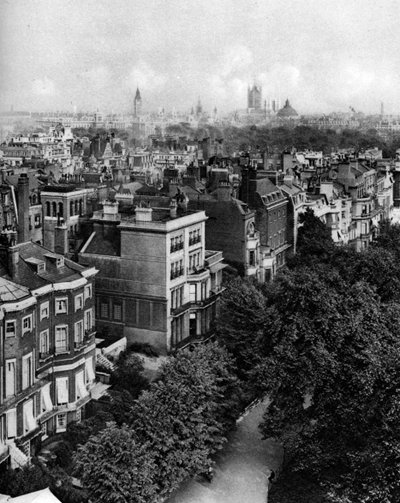 Casas a lo largo de Queens Walk, Green Park, Londres, 1926-1927 de McLeish