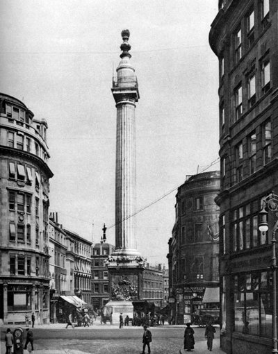 El Monumento al Gran Incendio, Londres, 1926-1927 de McLeish