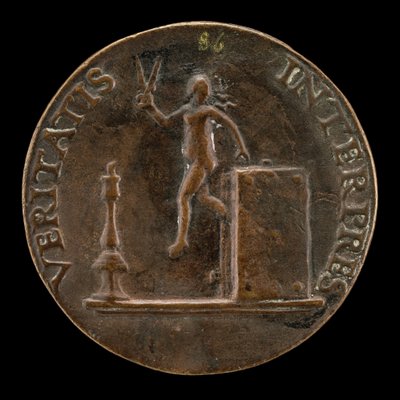 La verdad escapando de un libro [reverso], c. 1510 de Mea
