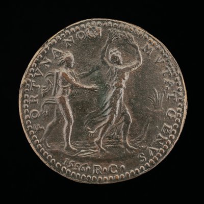 Apolo persiguiendo a Dafne [reverso], 1556 de Medallist R.C.