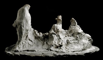 Conversación en un jardín. Escultura de Medardo Rosso (1858-1928) Barzio, Museo Medardo Rosso de Medardo Rosso