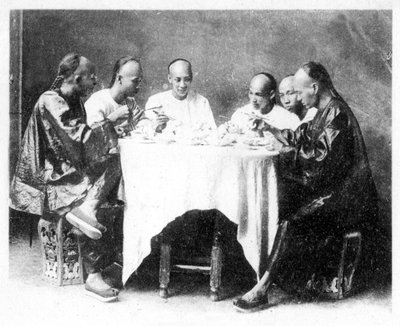 Hora de la cena, Hong Kong, China, c. 1900s de Mee Cheung