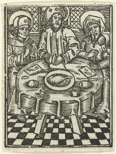 La comida en Emaús de Meester van de Delbecq Schreiber Passie (attributed to)
