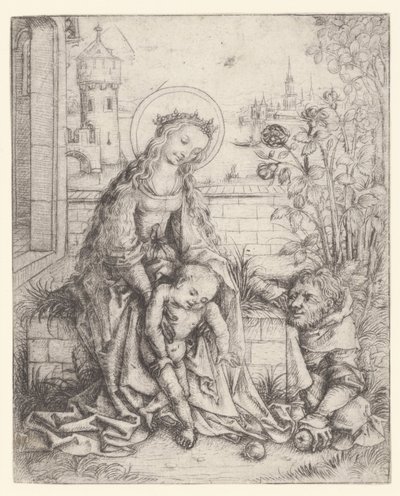 La Sagrada Familia en el rosal de Meester van het Amsterdamse Kabinet