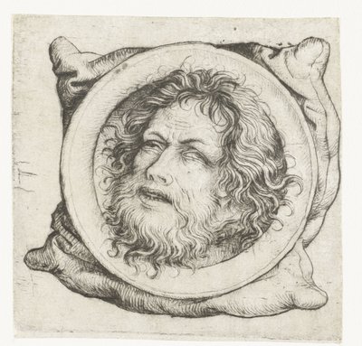 La cabeza de Juan el Bautista en un plato de Meester van het Amsterdamse Kabinet