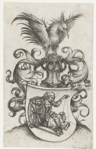 Escudo con anciana hermanada de Meester van het Amsterdamse Kabinet