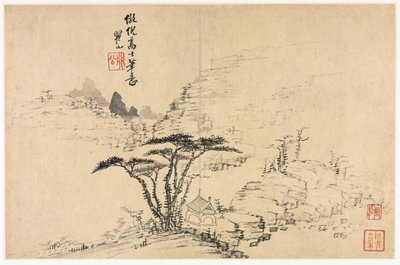 Paisajes en varios estilos después de los antiguos maestros de Mei Qing