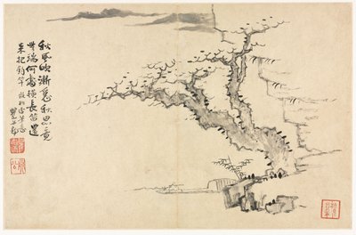 Paisajes en varios estilos después de los antiguos maestros de Mei Qing