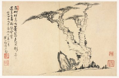 Paisajes en varios estilos después de los antiguos maestros de Mei Qing