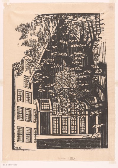 Beguinaje en Ámsterdam de Meijer Bleekrode (signed by artist)