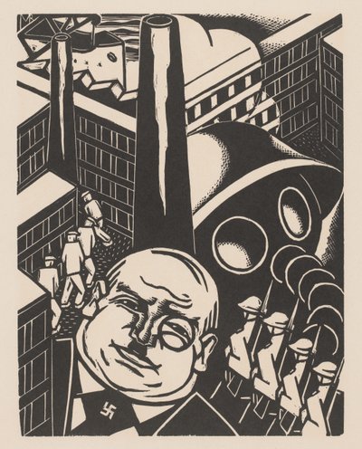 industria de guerra Contra la guerra y el fascismo (título de la serie) de Meijer Bleekrode