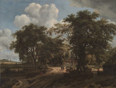 Una cabaña en el bosque, c.1662 de Meindert Hobbema