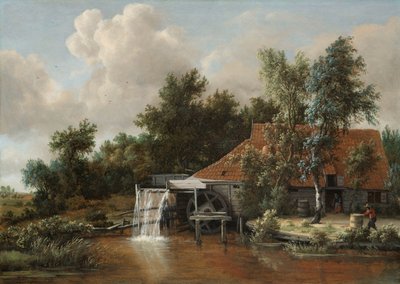 Un molino de agua de Meindert Hobbema
