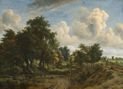 Un paisaje boscoso, 1663 de Meindert Hobbema