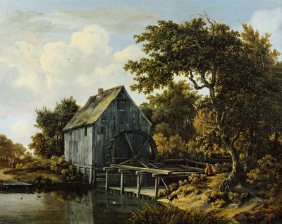 Danés: Vandmøllen El molino de agua de Meindert Hobbema