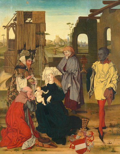 Adoración de los Magos de Meister der Anbetung mit dem Bindenschild