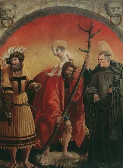 infierno Achatius, Christopher y Leonhard de Meister der Crispinuslegende