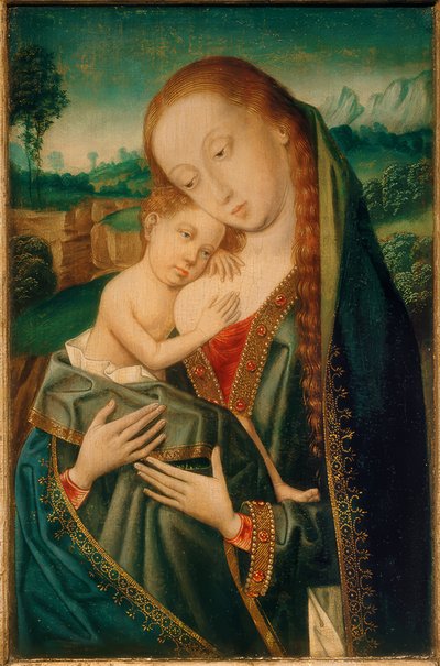 Madonna con niño de Meister der Magdalenenlegende