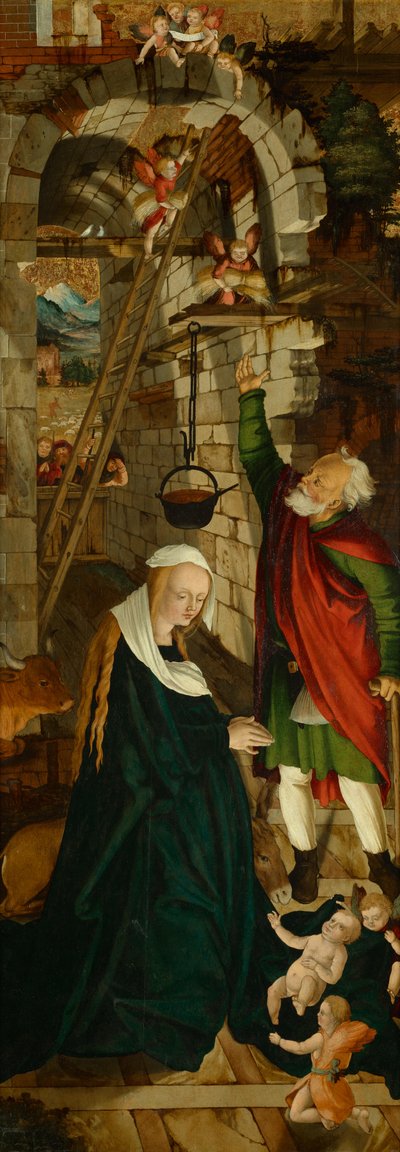 Nacimiento de Cristo de Meister der Oberfalkensteiner Altarflügel